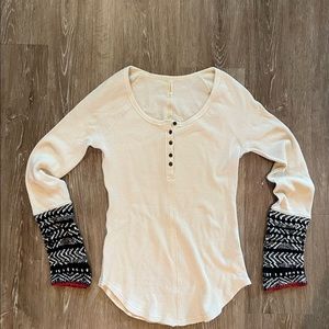 Free People long sleeve fitted thermal